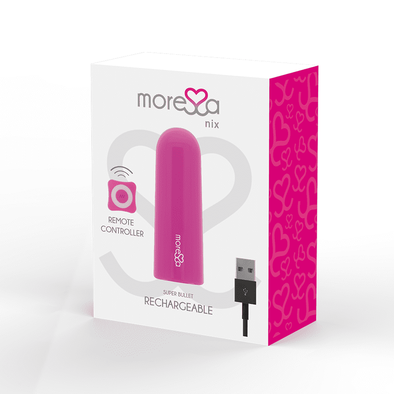 VIBRATORE TELECOMANDATO MORESSA NIX BULLET ROSA