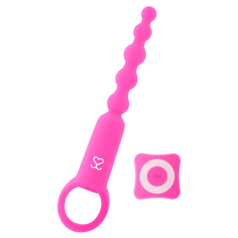 VIBRATORE TELECOMANDATO MORESSA RONIE ANAL PLEASURE - ROSA