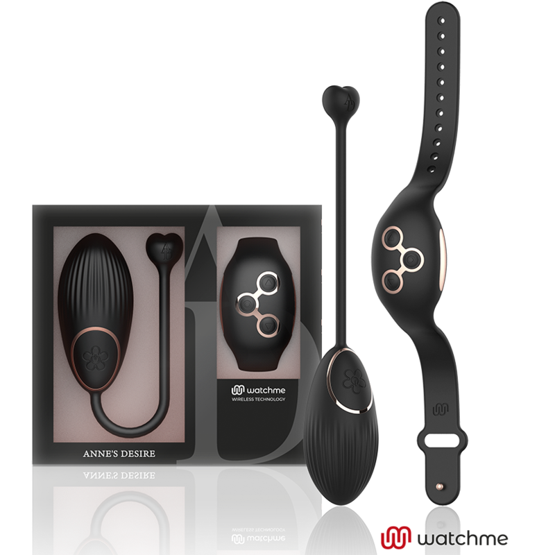 VIBRATORE STIMOLATORE CON TECNOLOGIA WIRELESS WATCHME - BLACK/GOLD