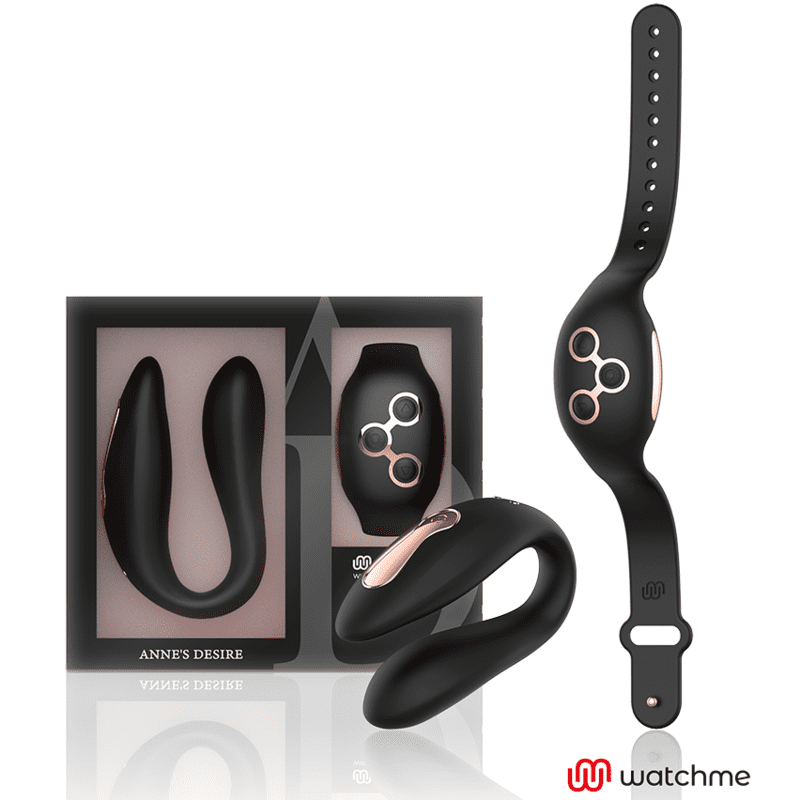 VIBRATORE STIMOLATORE CON TECNOLOGIA WIRELESS WATCHME - BLACK/GOLD