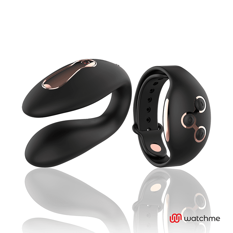 VIBRATORE STIMOLATORE CON TECNOLOGIA WIRELESS WATCHME - BLACK/GOLD