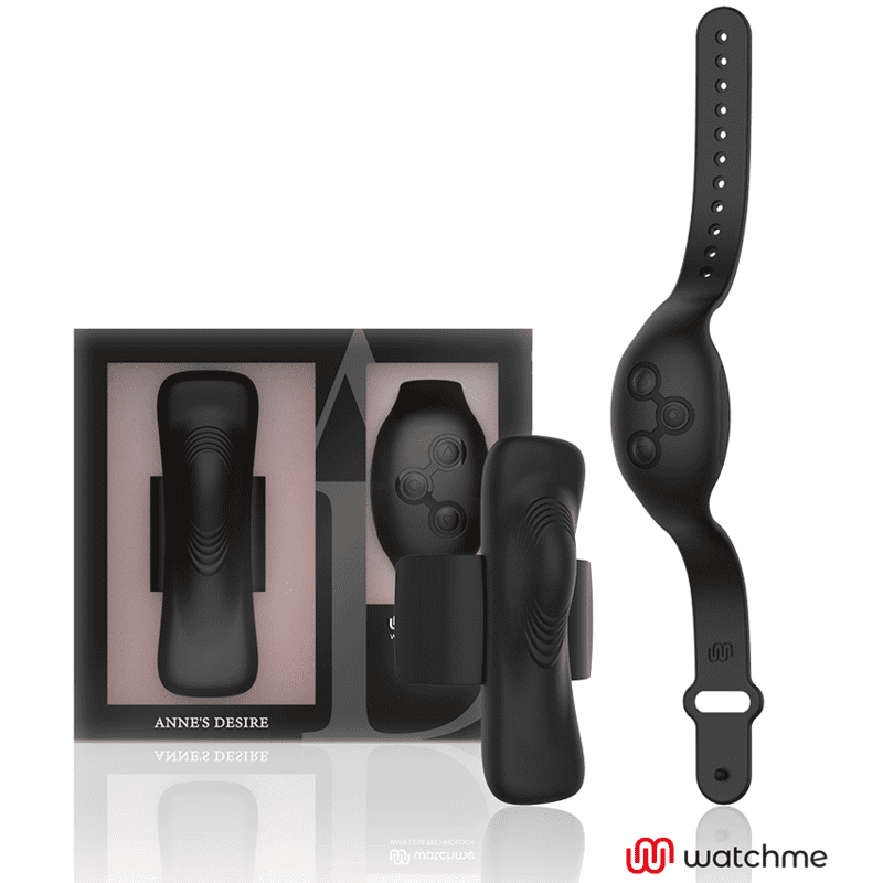 VIBRATORE MASTURBATORE ANNE'S DESIRE PANTY PLEASURE WIRELESS TECHNOLOGY WATCHME BLACK