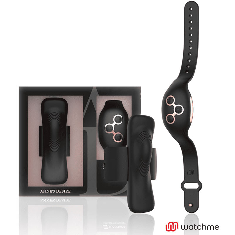 VIBRATORE MASTURBATORE ANNE'S DESIRE PANTY PLEASURE WIRELESS TECHNOLOGY WATCHME BLACK/GOLD