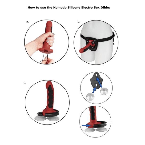 DILDO IN SILICONE PER ELETTROSTIMOLAZIONE ELECTRASTIM FUSION KOMODO