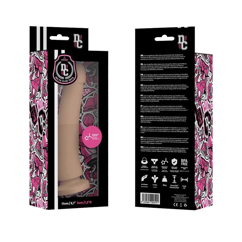 DELTA CLUB TOYS DILDO NATURALE IN SILICONE MEDICO 17 X 3 CM