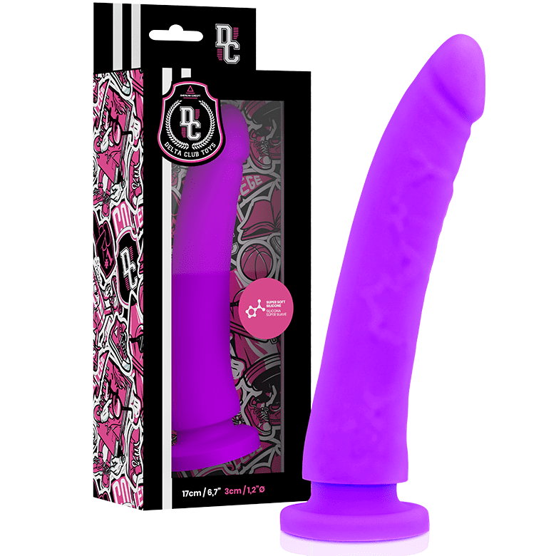 DELTA CLUB TOYS DILDO LILLA IN SILICONE MEDICO 17 X 3 CM