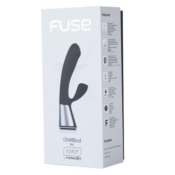 VIBRATORE INTERATTIVO CON APP CONTROLLO REMOTO - KIIROO OHMIBOD FUSE - NERO