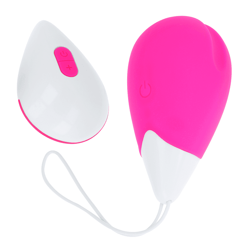 UOVO VIBRANTE 10 FUNZIONI - OH MAMA - ROSA E BIANCO