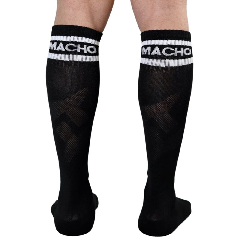 MACHO CALCETINES LARGOS TAGLIA UNICA NERO
