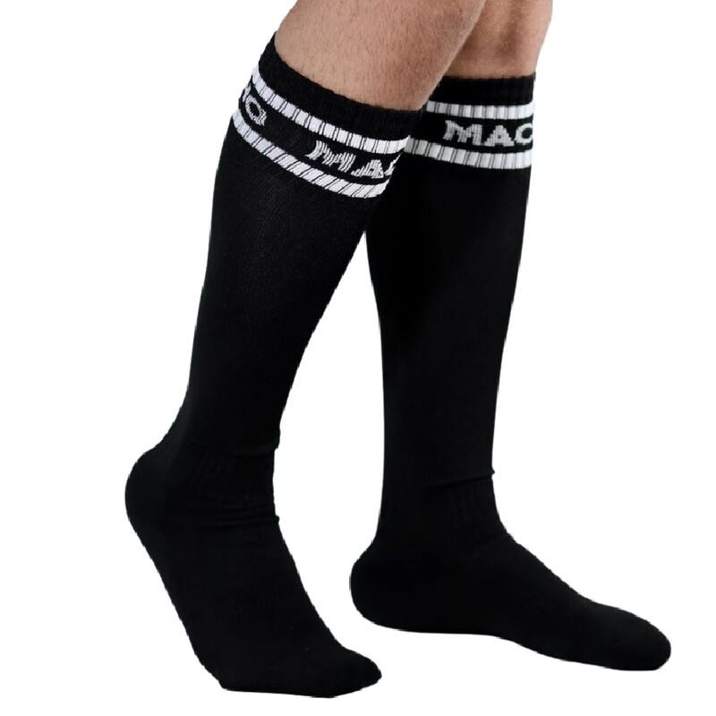 MACHO CALCETINES LARGOS TAGLIA UNICA NERO