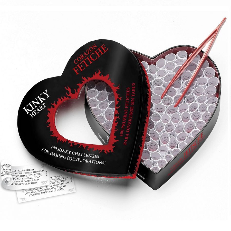 GIOCO STIMOLANTE PER PARTNER KINKY HEART - CORAZON FETICHE (EN-ES)