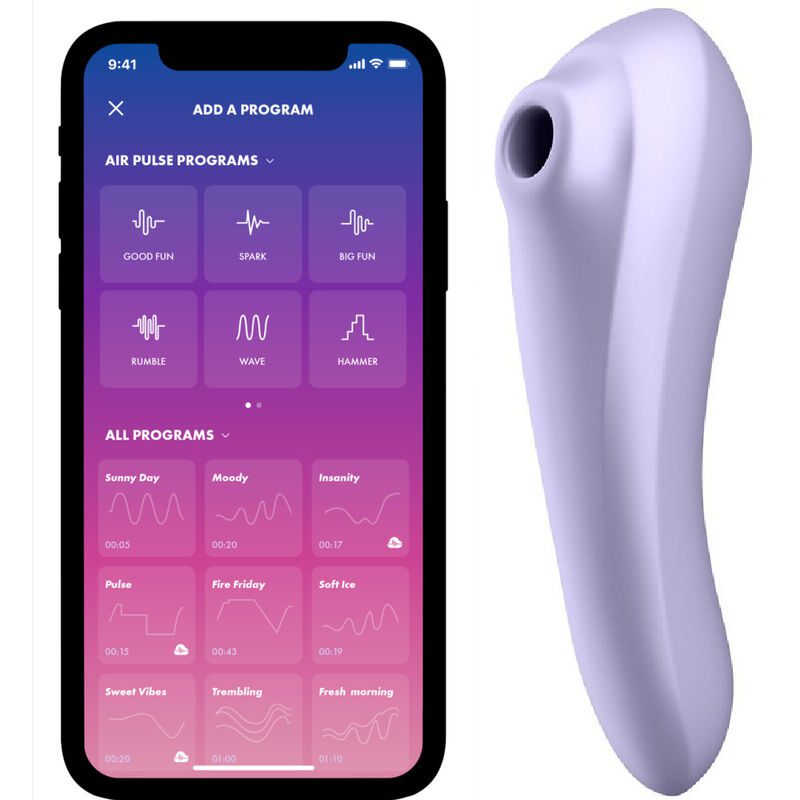 STIMOLATORE SATISFYER DUAL PLEASURE AIR PULSE MALVA