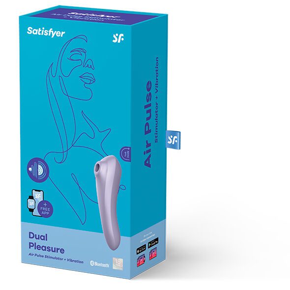 STIMOLATORE SATISFYER DUAL PLEASURE AIR PULSE MALVA