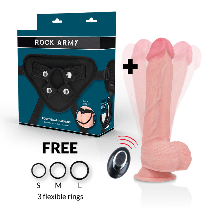 IMBRACATURA ROCKARMY + VIBRATORE IN SILICONE