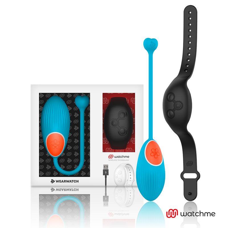 VIBRATORE DUAL TECHNOLOGY CON OROLOGIO WATCHME BLU / NERO