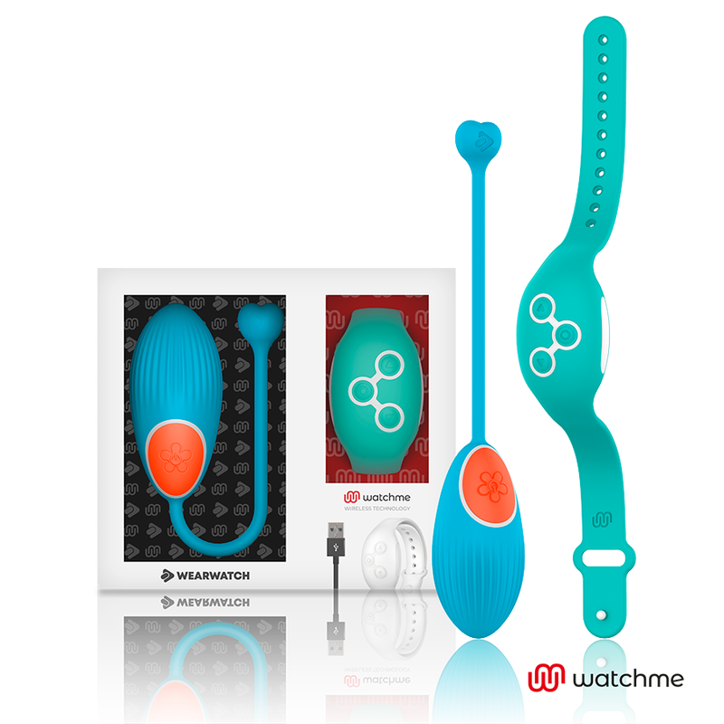 VIBRATORE DUAL TECHNOLOGY CON OROLOGIO WATCHME BLU / ACQUAMARINA