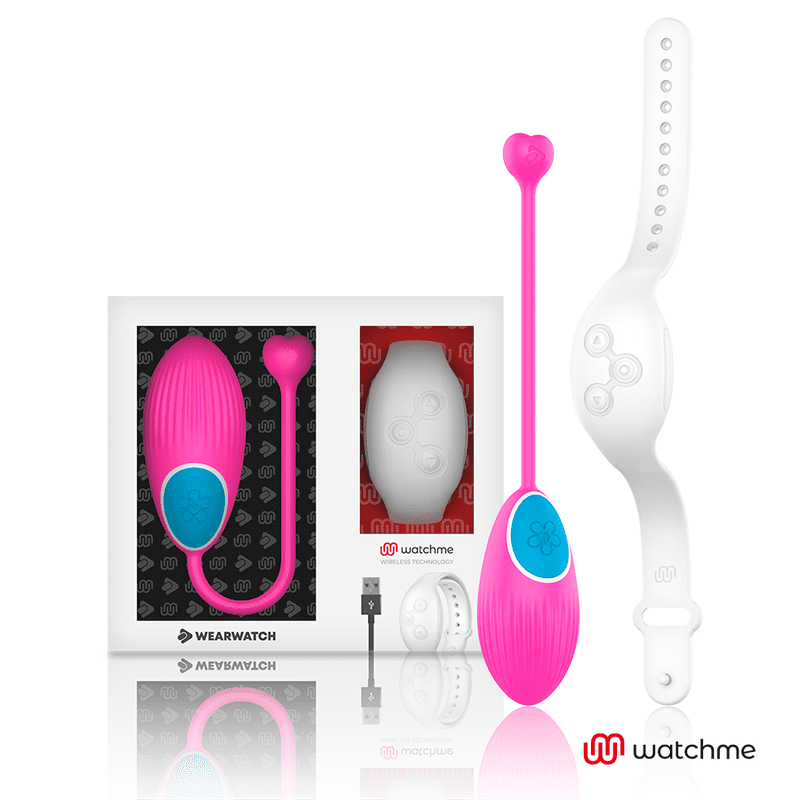 VIBRATORE DUAL TECHNOLOGY CON OROLOGIO WATCHME FUCSIA / BIANCO