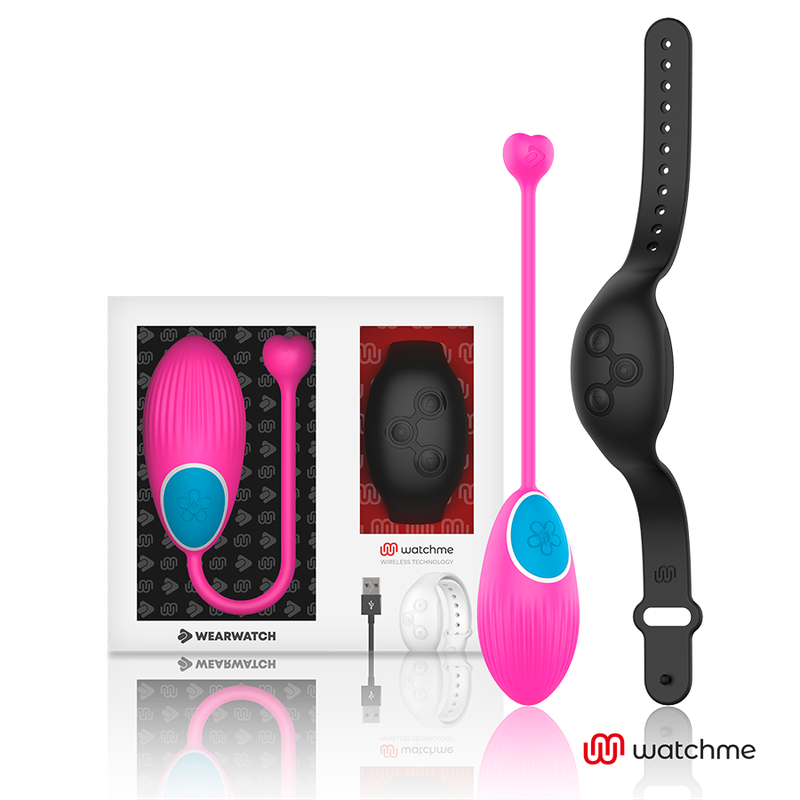 VIBRATORE DUAL TECHNOLOGY CON OROLOGIO WATCHME FUCSIA / NERO