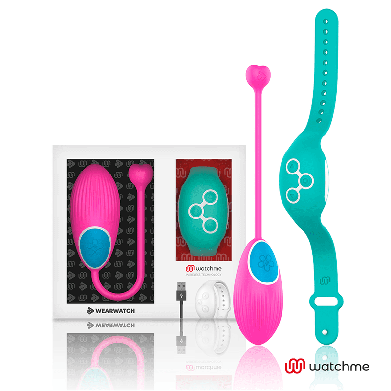 VIBRATORE DUAL TECHNOLOGY CON OROLOGIO WATCHME FUCSIA / ACQUAMARINA