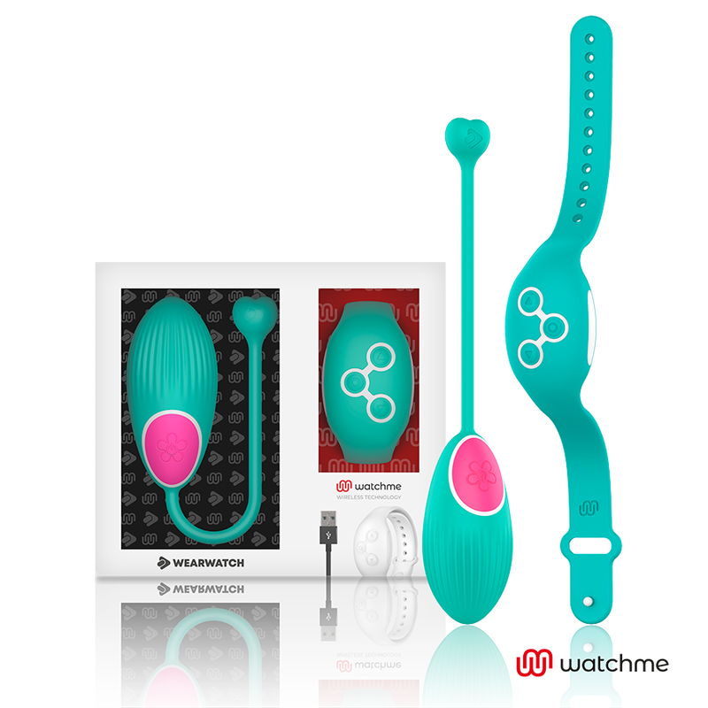 VIBRATORE DUAL TECHNOLOGY CON OROLOGIO WATCHME COLORE ACQUAMARINA