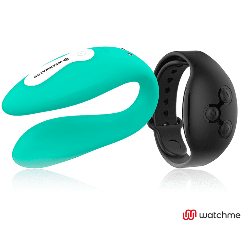 VIBRATORE DUAL TECHNOLOGY CON OROLOGIO WATCHME AQUAMARINA / NERO