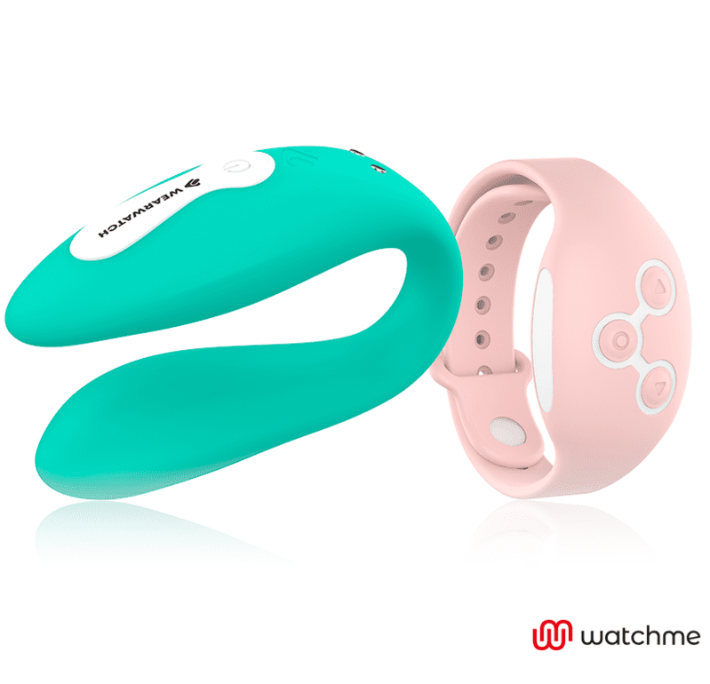 VIBRATORE DUAL TECHNOLOGY CON OROLOGIO WATCHME LIGHT ACQUAMARINA / CORALLO