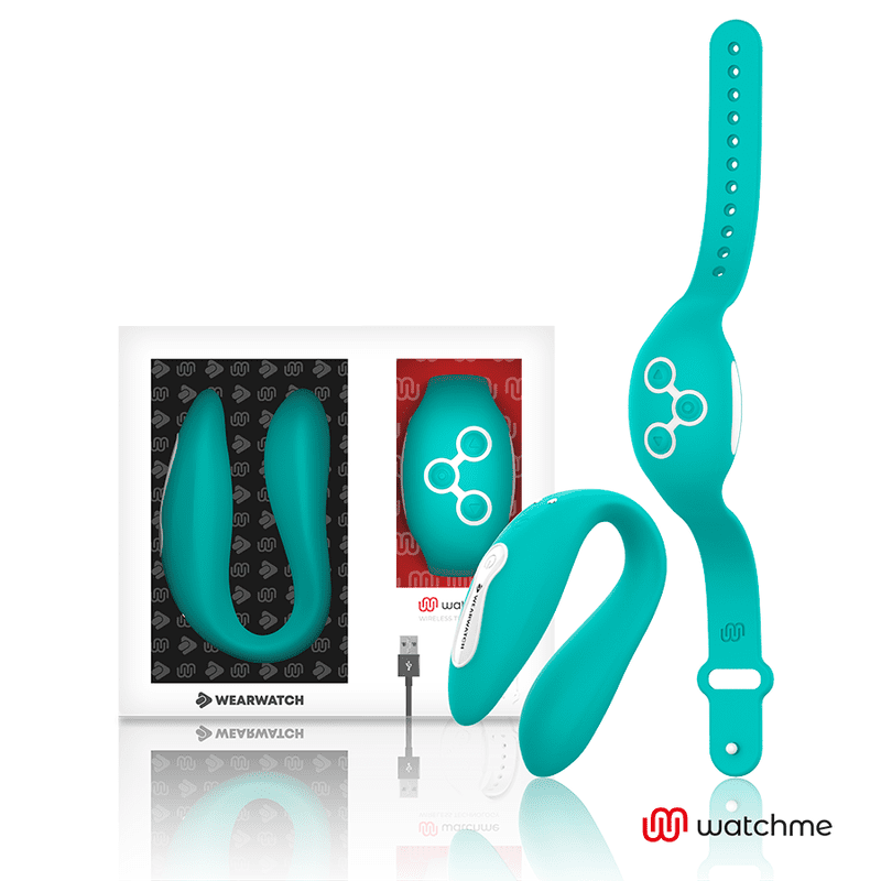 VIBRATORE DUAL TECHNOLOGY CON OROLOGIO WATCHME VERDE CHIARO