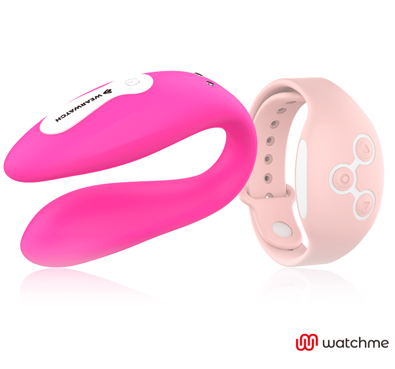 VIBRATORE DUAL TECHNOLOGY CON OROLOGIO WATCHME FUCSIA / ROSA