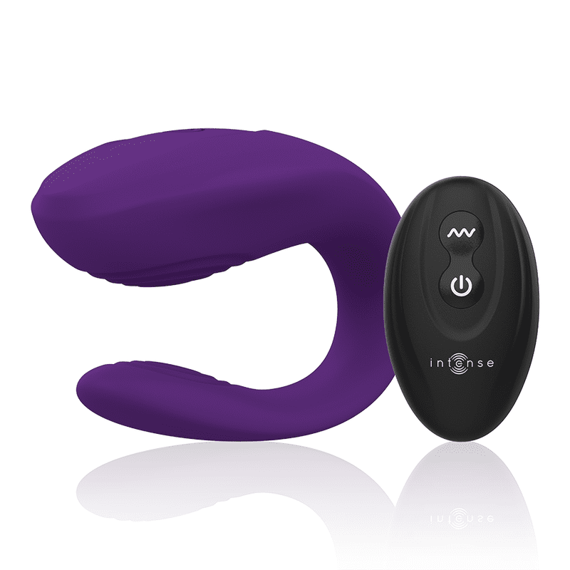 VIBRATORE INTENSE BRUNO PARTNER DOUBLE PLEASURE - VIOLA