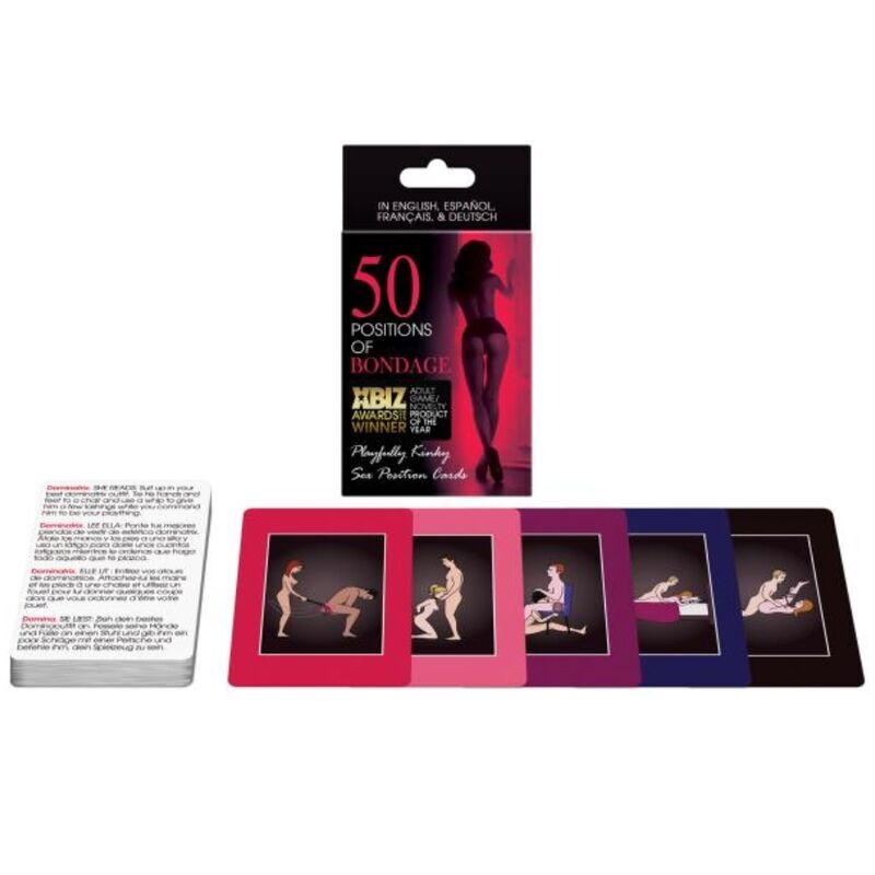 GIOCO DI CARTE 50 POSIZIONI BONDAGE ES / EN / DE / FR
